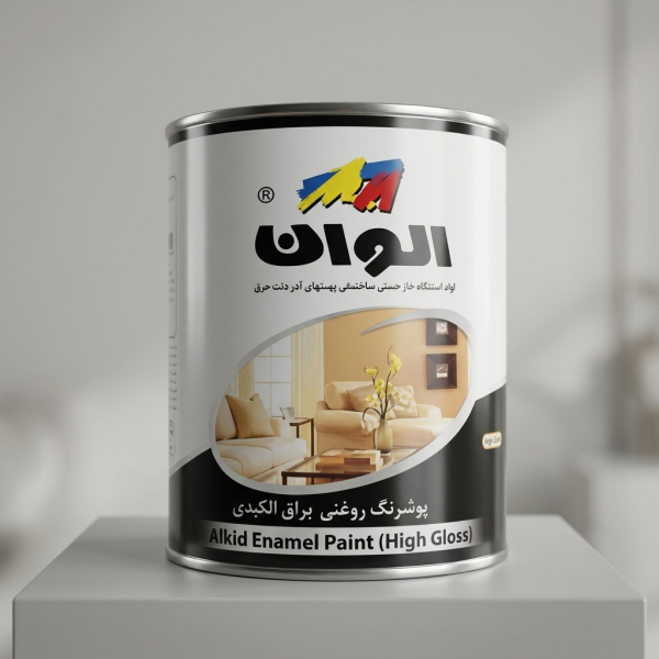 پوشرنگ روغنی براق الوان درجه یک فام روشن کد 104